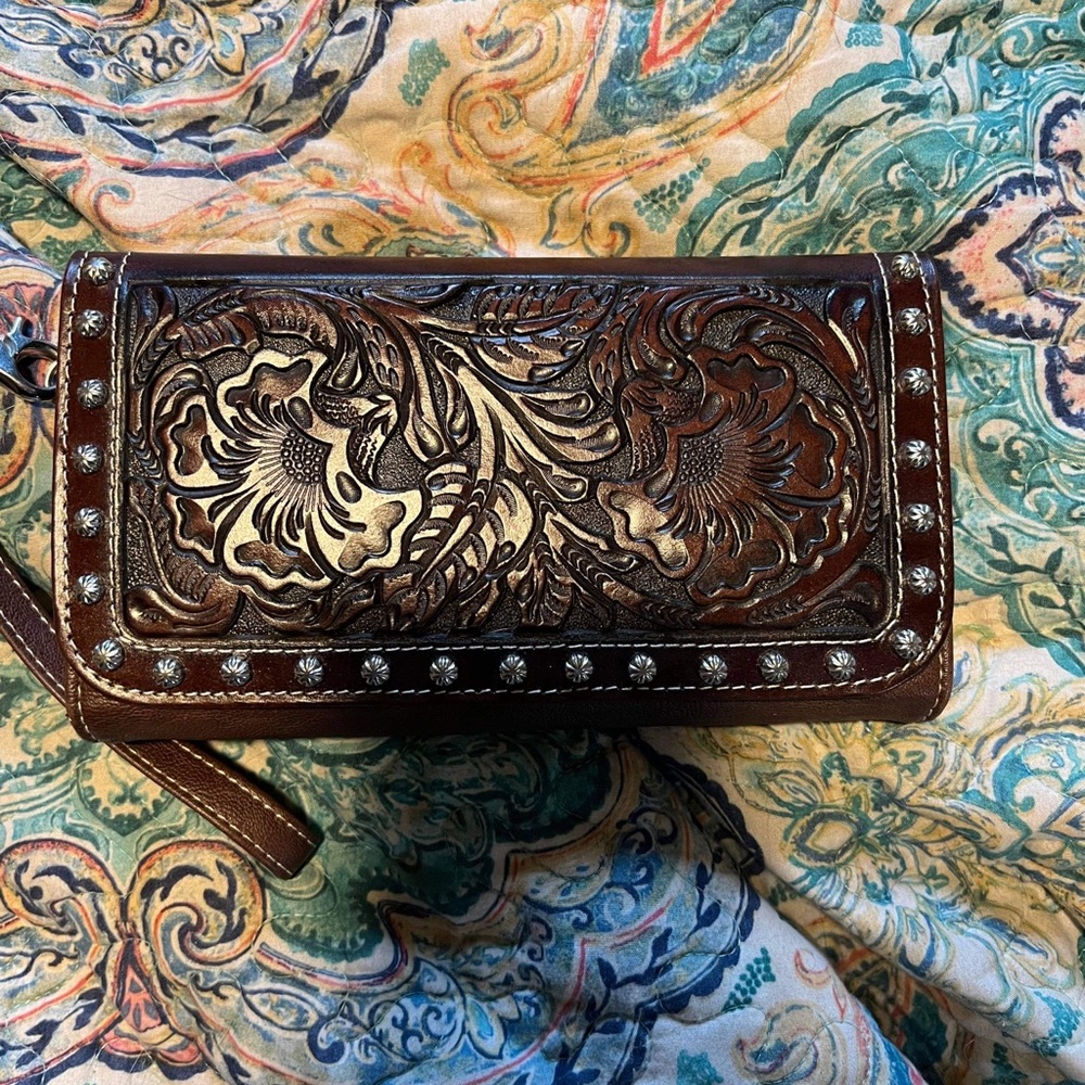 Beautiful western leather wallet